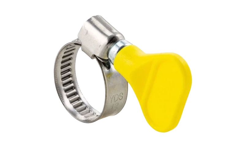 1" hose clips yellow