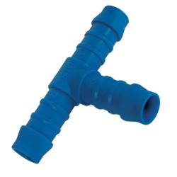 Tefen Blue Nylon Barbed Hose Tee Connector