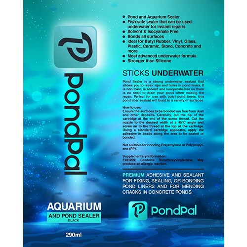 Pondpal Underwater Pond Sealer - Black 290ML 